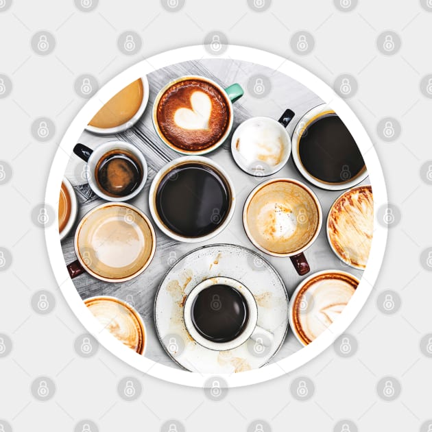 Coffee cups Magnet by GreekTavern